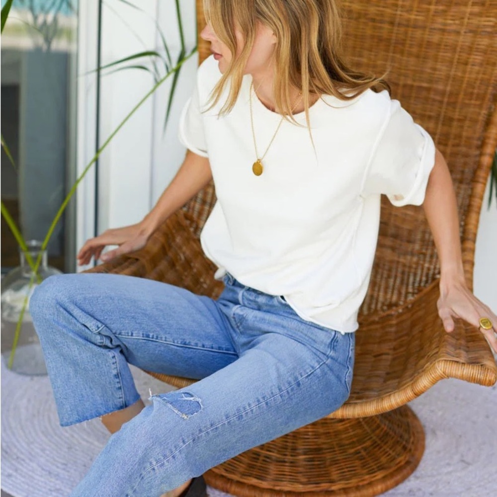 Emerson Fry Shorty Sweatshirt - Salt Organic